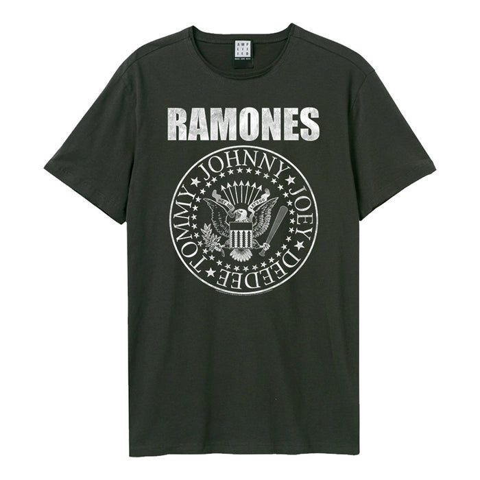 Ramones T-shirt - Logo, Charcoal Amplified