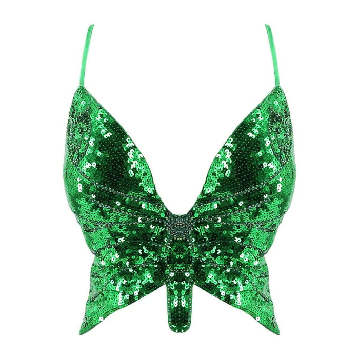 Ready-made Butterfly Sequin Top