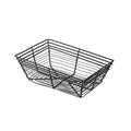 Rectangular Wire Basket Black 23cm x 15cm x 7.5cm (Box Of 6)