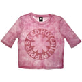 Red Hot Chili Peppers Ladies Mesh Crop Top: Asterisk Circle