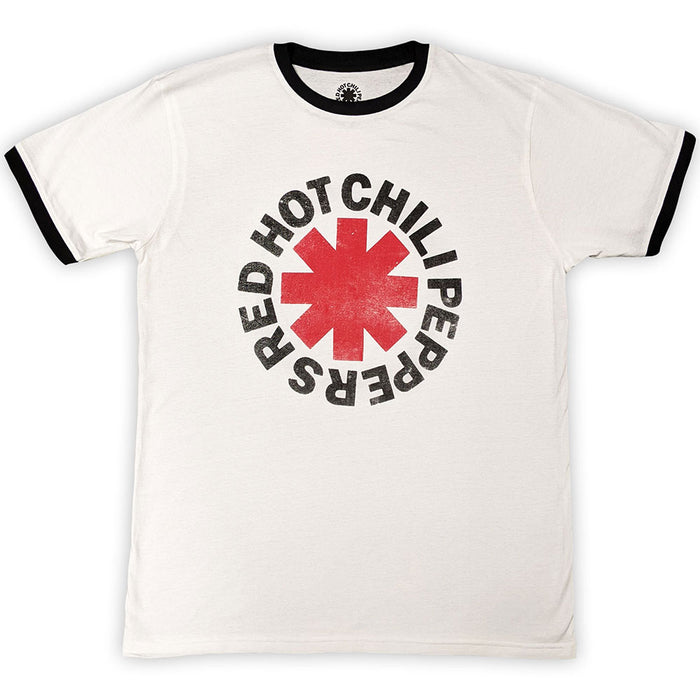 Red Hot Chili Peppers Ringer T-shirt - Red Asterisk Rock Off