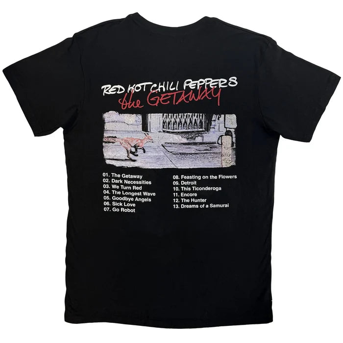Red Hot Chili Peppers Unisex Premium Carbon T-Shirt: The Getaway Tracklist