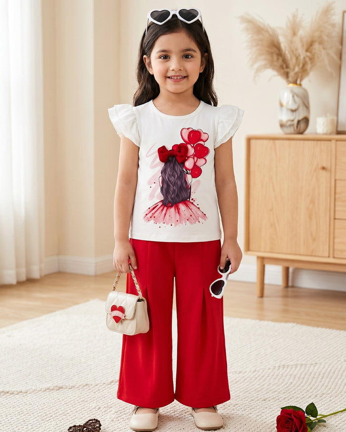 Red Love Girl Outfit
