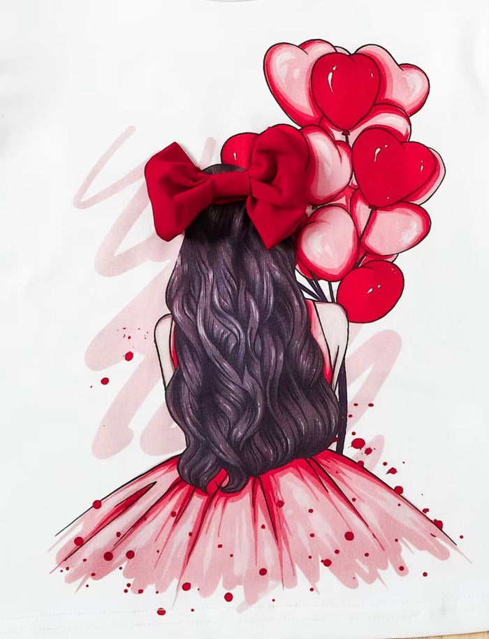 Red Love Girl Outfit