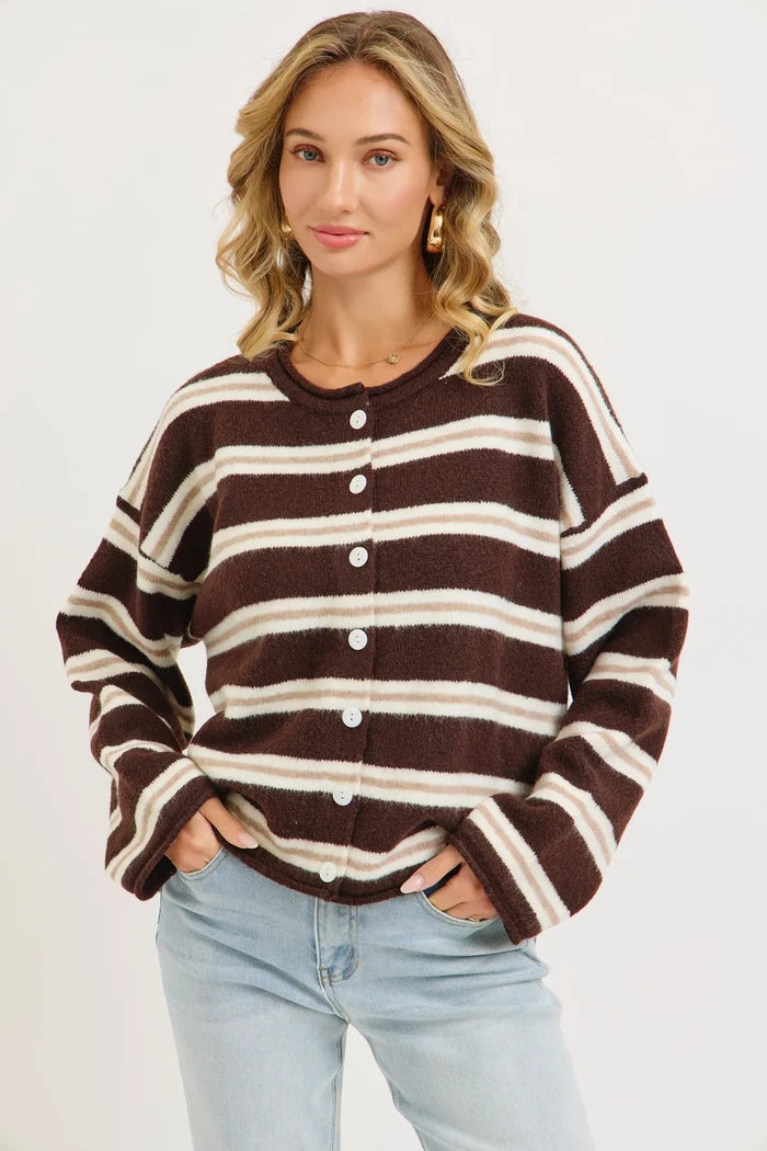Relaxed Slightly Soft Cozy Sweater Cardigan