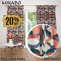 Retro Poly-Linen | Panel, Kitchen Curtain (Buy 1 Get 1 Free)