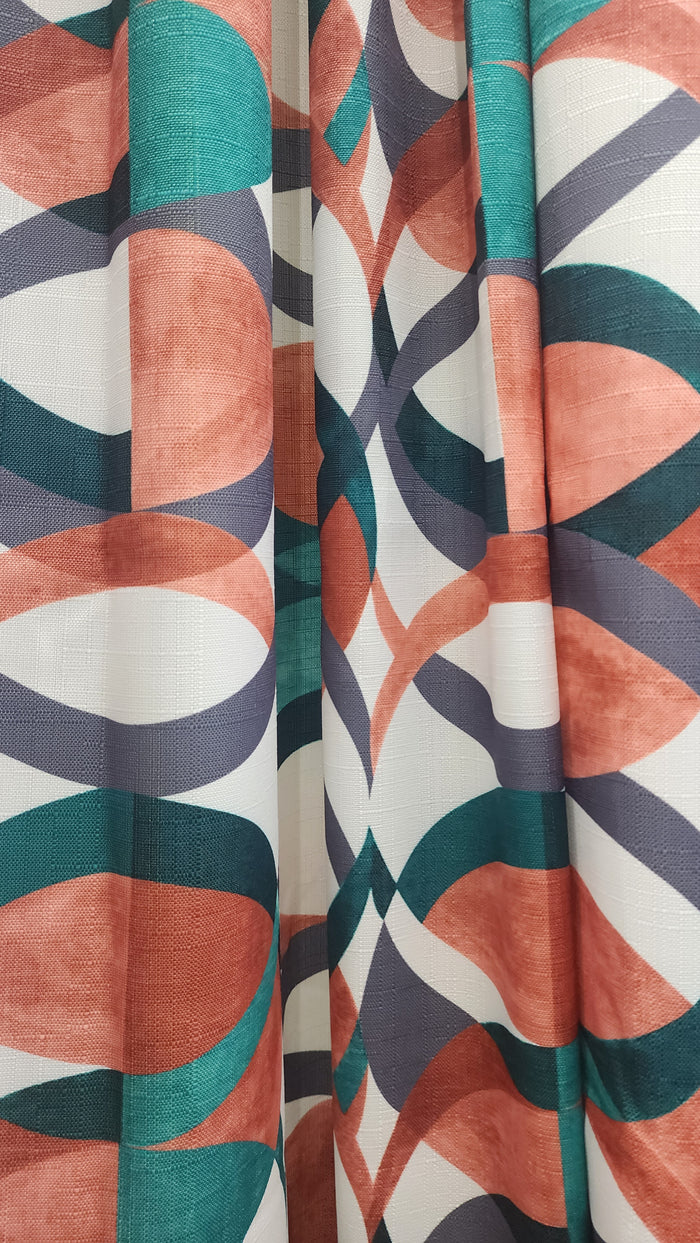 Retro Poly-Linen | Panel, Kitchen Curtain (Buy 1 Get 1 Free)