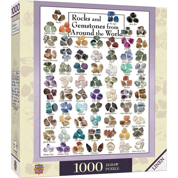 Rocks and Gemstones from Around the World 1000pc Puzzle