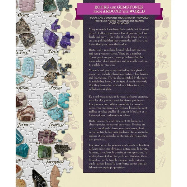 Rocks and Gemstones from Around the World 1000pc Puzzle
