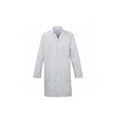 Russum Coat White Poly/Cotton Unisex Stud Front