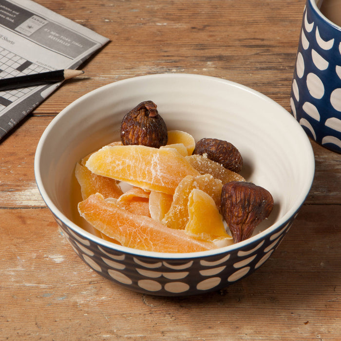 SALE - Danica Studio Ink Imprint Stoneware Bowl, 6 inch DIA