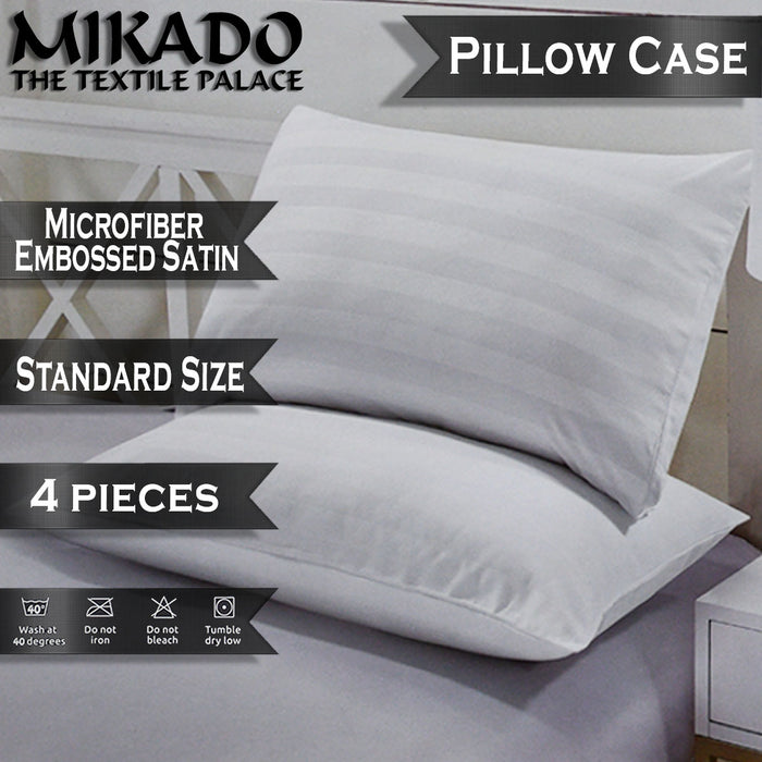 Satin Stripe Pillowcase Set (4 pieces)