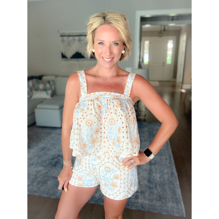 Sea Breeze Eyelet Shorts