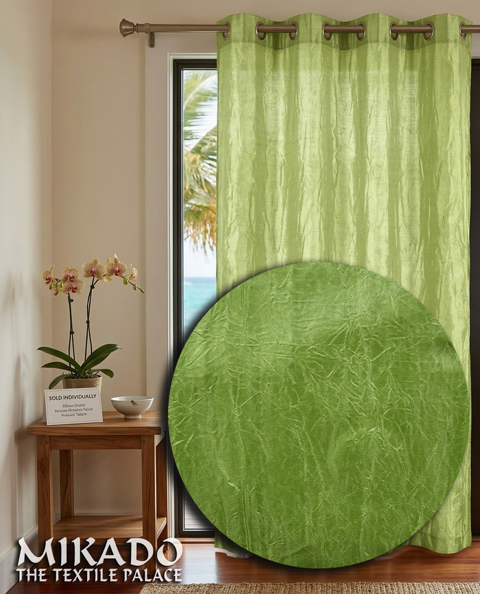 Shane Crushed Taffeta Grommet Panel