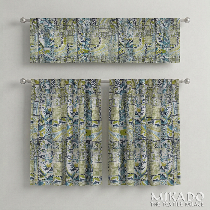 Shelly Botanical | Kitchen Curtains | Cotton (Buy 1 Get 1 Free)