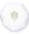 Shower Cap, Waffle Weave - Majestic Scroll (Beige)