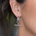 Antler Silver Fob Earrings | Koop.co.nz