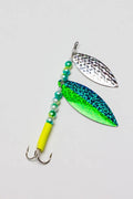 silver skalez salmon trolling spinner seaweed