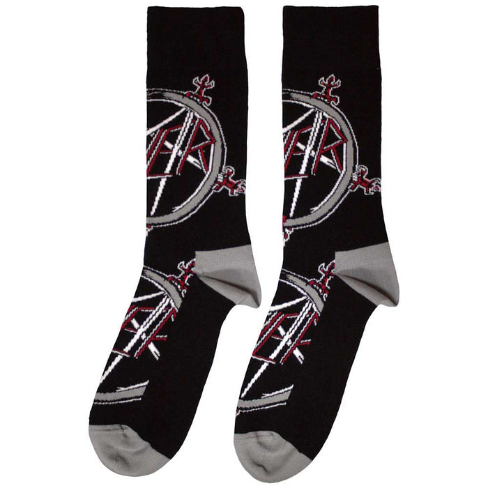 Slayer Unisex Ankle Socks: Pentagram Rock Off