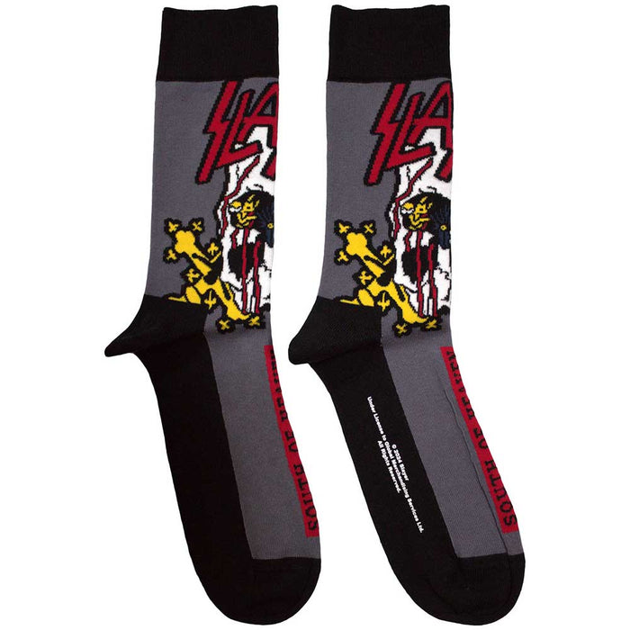 Slayer Unisex Ankle Socks: South Of Heaven Colour Rock Off