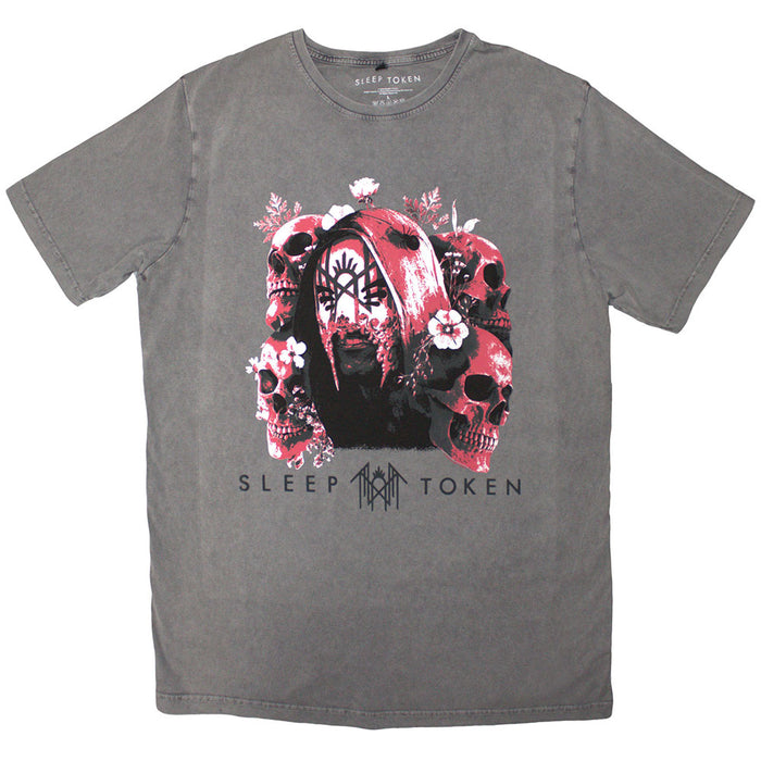 Sleep Token Unisex T-Shirt - SKULLS & FLOWERS Rock Off