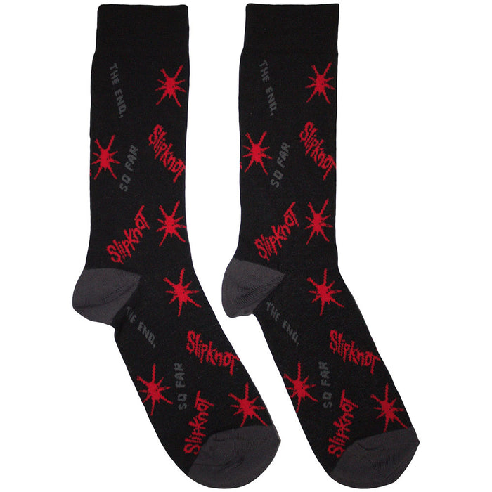 Slipknot Unisex Ankle Socks: All Over Print Splat The End, So Far Rock Off