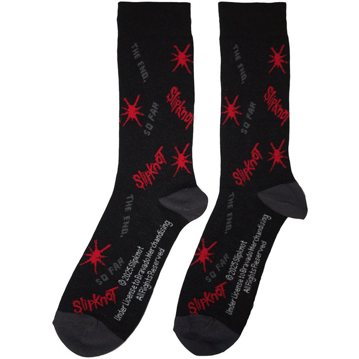Slipknot Unisex Ankle Socks: All Over Print Splat The End, So Far Rock Off