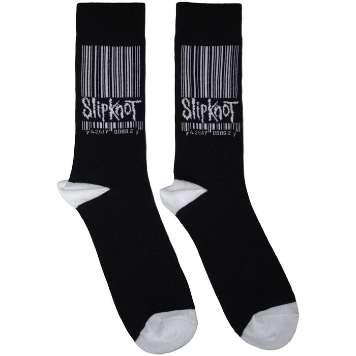 Slipknot Unisex Ankle Socks: Large Barcode Logo Rock Off