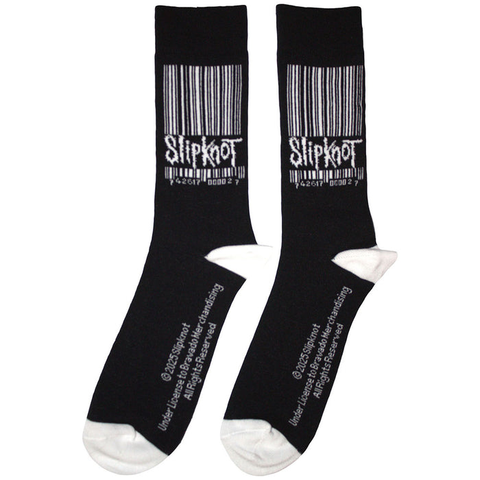 Slipknot Unisex Ankle Socks: Large Barcode Logo Rock Off