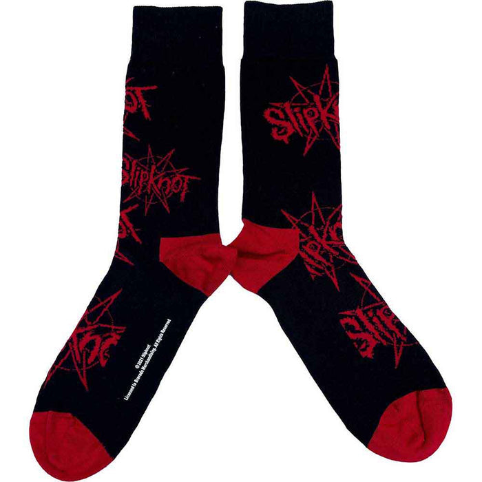Slipknot Unisex Ankle Socks: Logo & Nonagram Rock Off