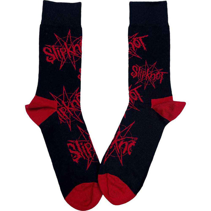 Slipknot Unisex Ankle Socks: Logo & Nonagram Rock Off