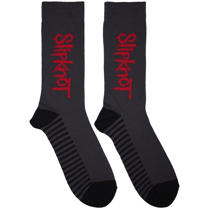 Slipknot Unisex Ankle Socks: Logo Vertical Rock Off
