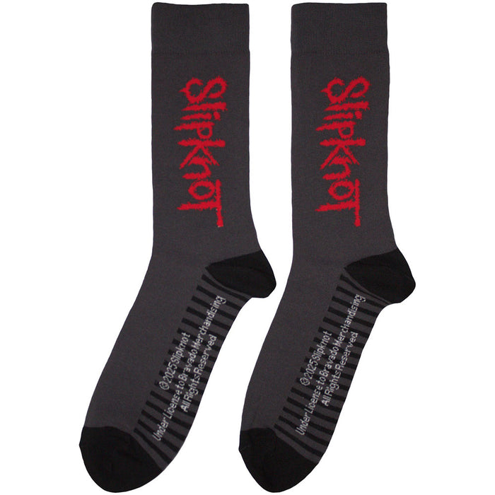 Slipknot Unisex Ankle Socks: Logo Vertical Rock Off
