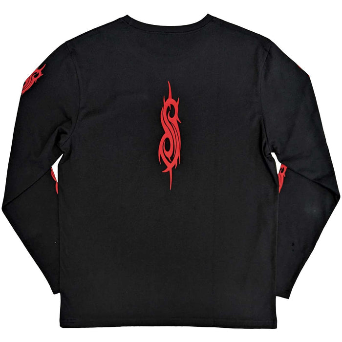 Slipknot Unisex Long Sleeve T-shirt - Skeleton Flag Rock Off