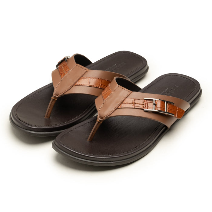 Slippers CUT BLK-BRN
