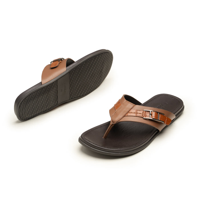 Slippers CUT BLK-BRN