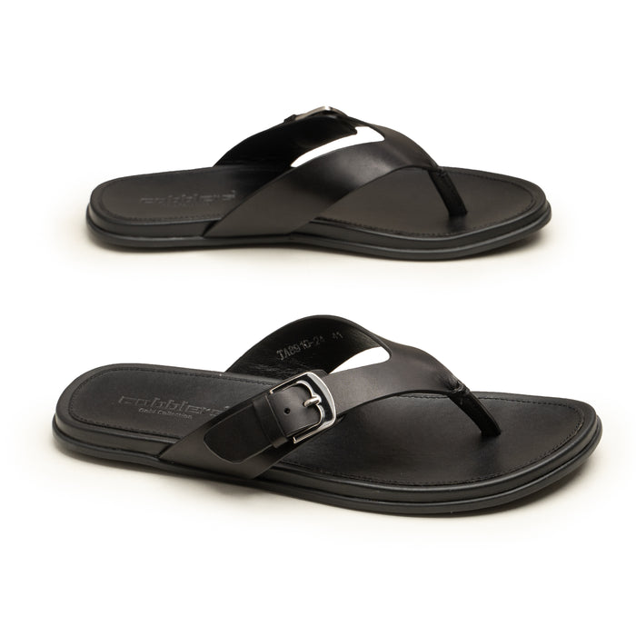 Slippers CUT BUCKLE BLK