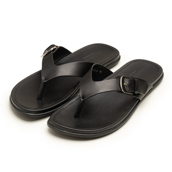 Slippers CUT BUCKLE BLK