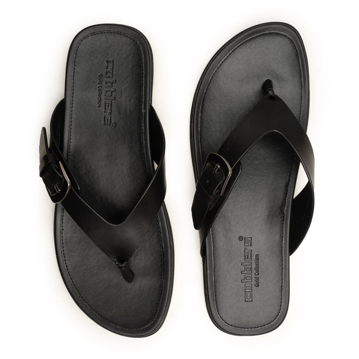 Slippers CUT BUCKLE BLK