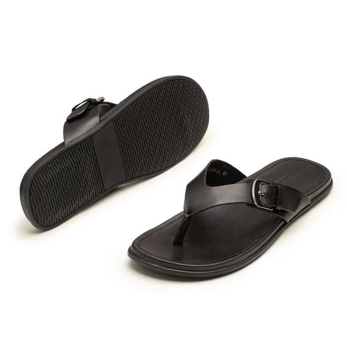 Slippers CUT BUCKLE BLK
