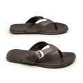 Slippers CUT BUCKLE BRN