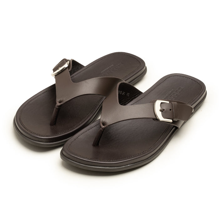 Slippers CUT BUCKLE BRN