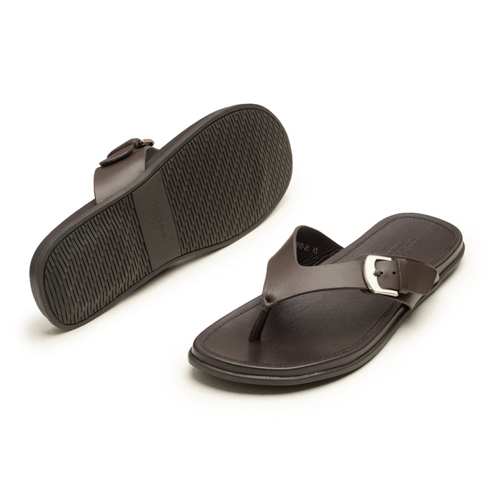 Slippers CUT BUCKLE BRN