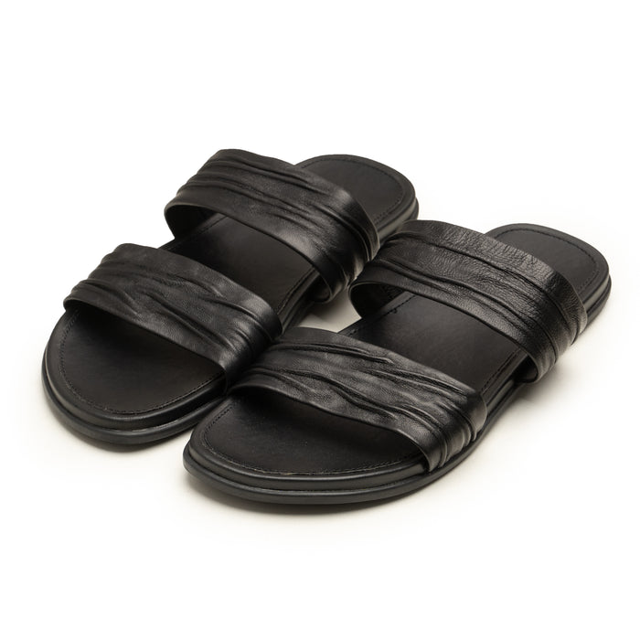 Slippers Double Strap BLK