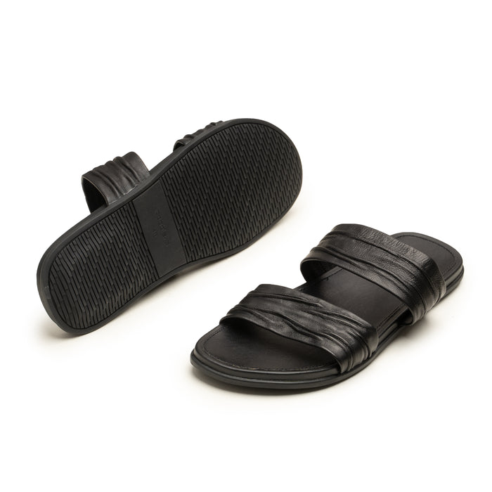 Slippers Double Strap BLK