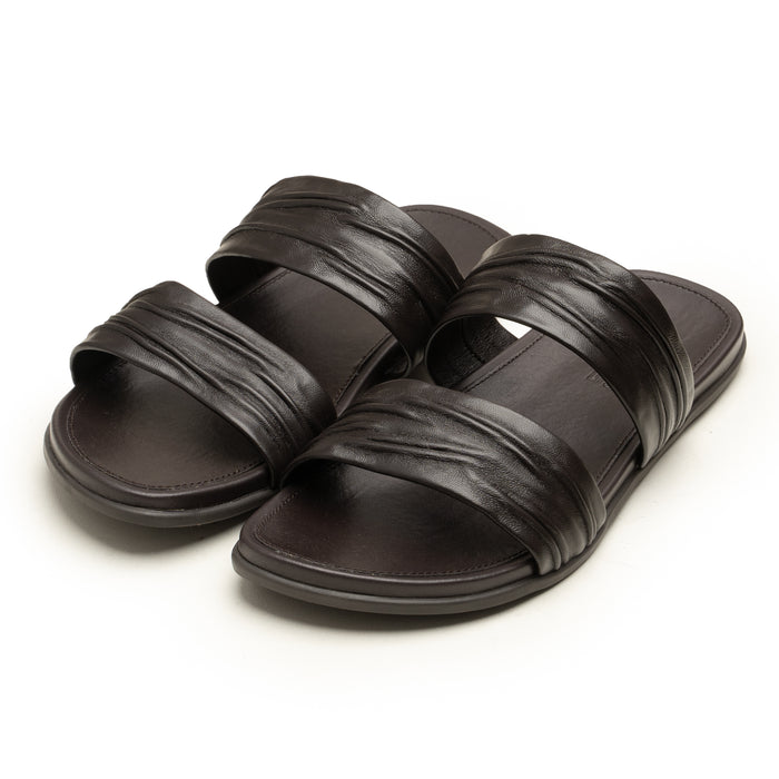 Slippers Double Strap BRN