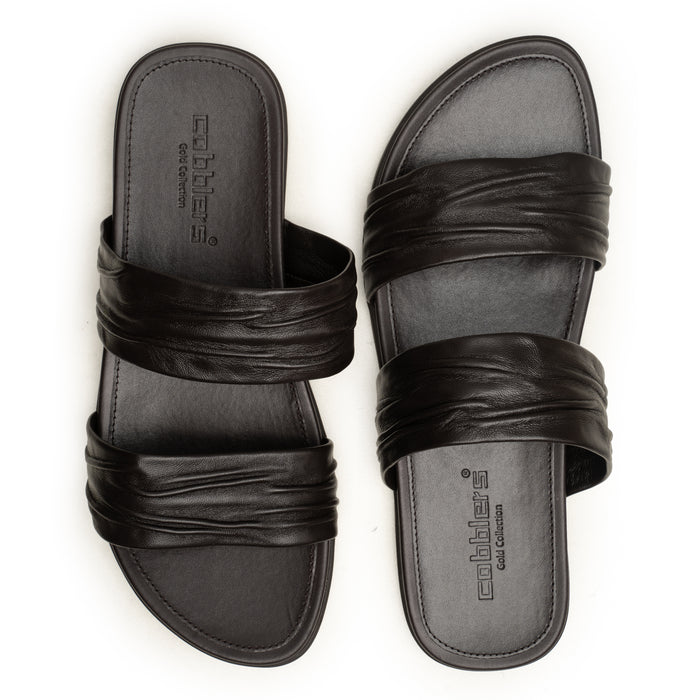 Slippers Double Strap BRN