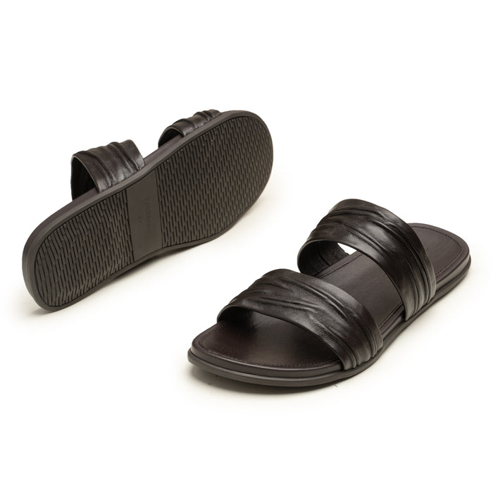 Slippers Double Strap BRN