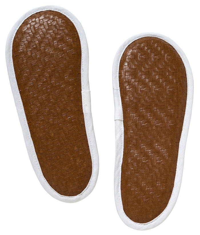 Slippers, Waffle Weave, Calla Lily (White)