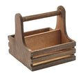 Small Rustic Wooden Table Caddy
